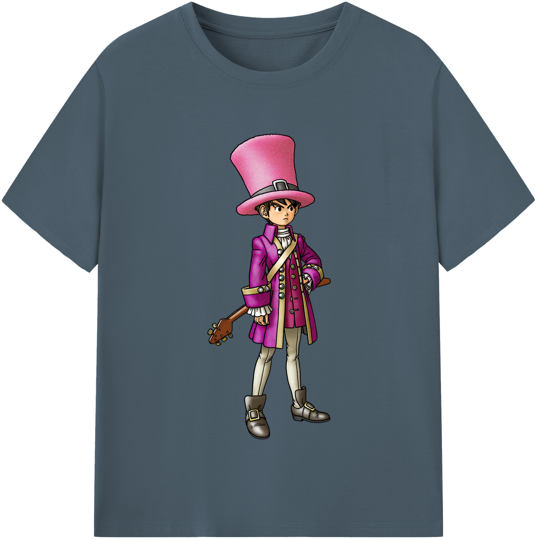 （画像用） ドラゴンクエスト Doragon Kuesuto Dragon Quest 綿100％半袖Tシャツ（フロントプリント）
